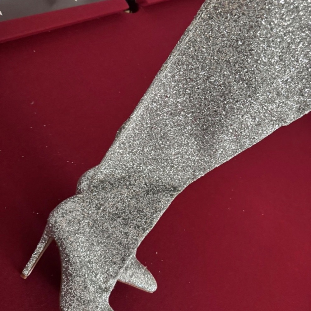 Glitter over the knee high boots - Picture 4 of 5
